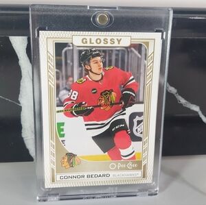 Connor Bedard Gold Parallel Upper Deck Series 2 OPC Glossy Hockey Rookie R-47